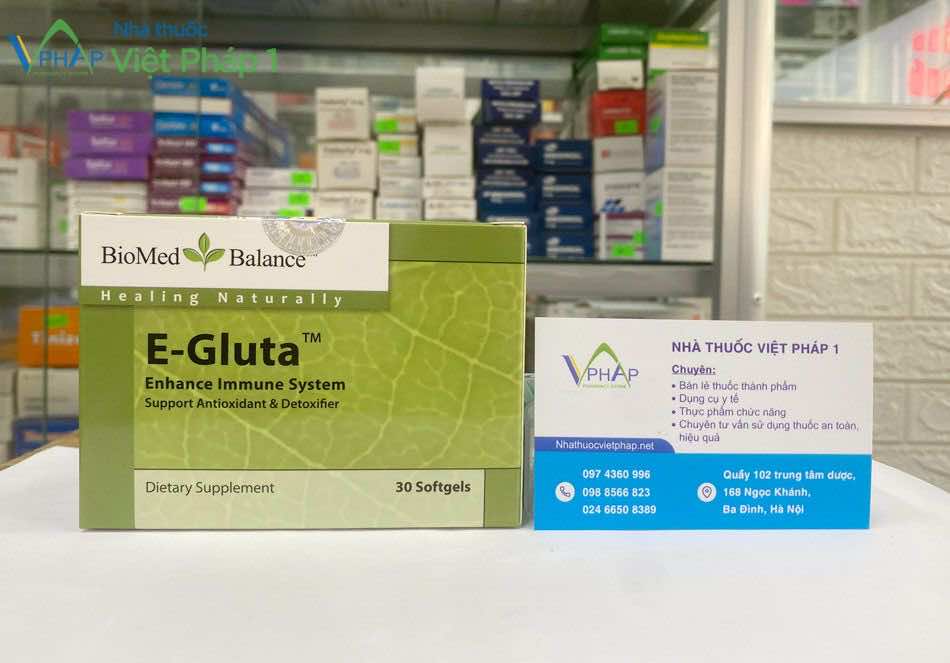 E-Gluta mẫu mới đang được bán tại Nhà thuốc Việt Pháp 1