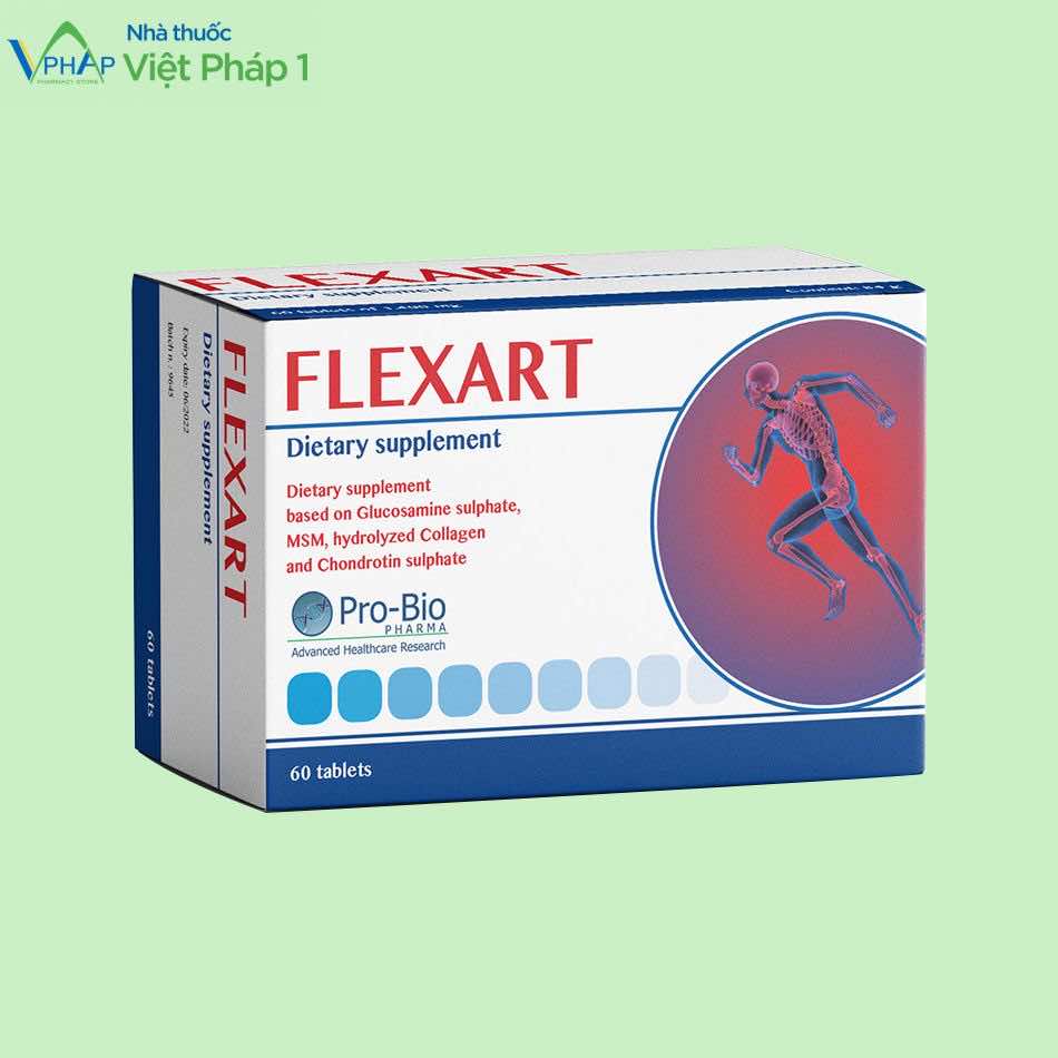 Flexart là thực phẩm chức năng giúp bôi trơn và tái tạo xương khớp