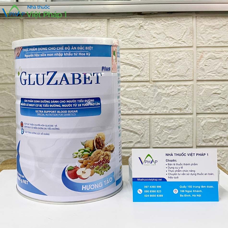 Sữa Gluzabet bán chính hãng tại Nhà thuốc Việt Pháp 1