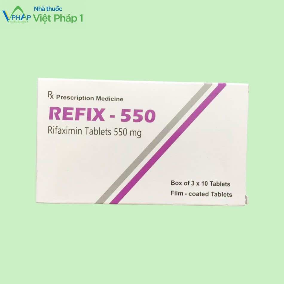 Hình ảnh hộp thuốc Refix 550mg