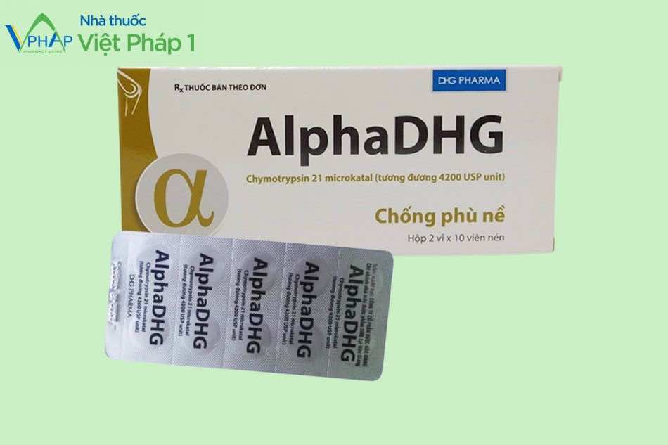 Hộp và vỉ thuốc AlphaDHG