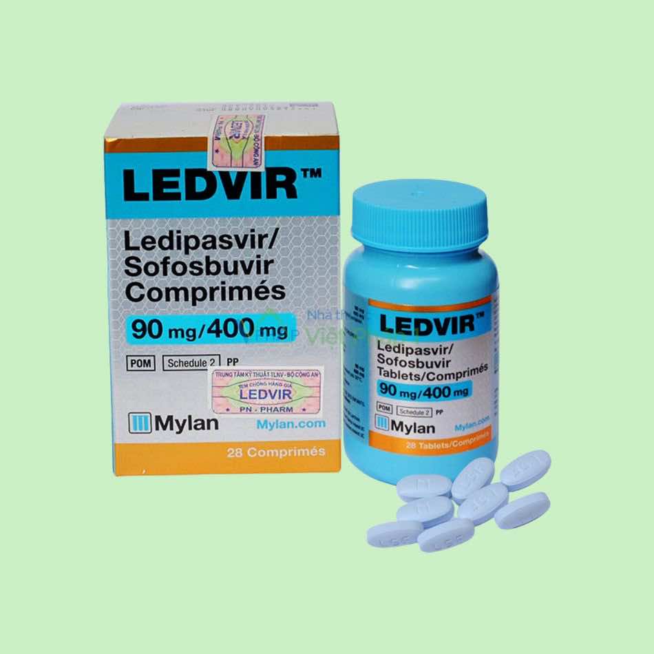 Hình ảnh hộp và lọ thuốc Ledvir