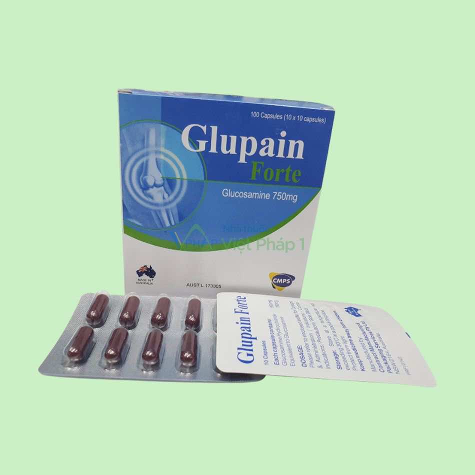 Hình ảnh hộp và vỉ thuốc Glupain Forte