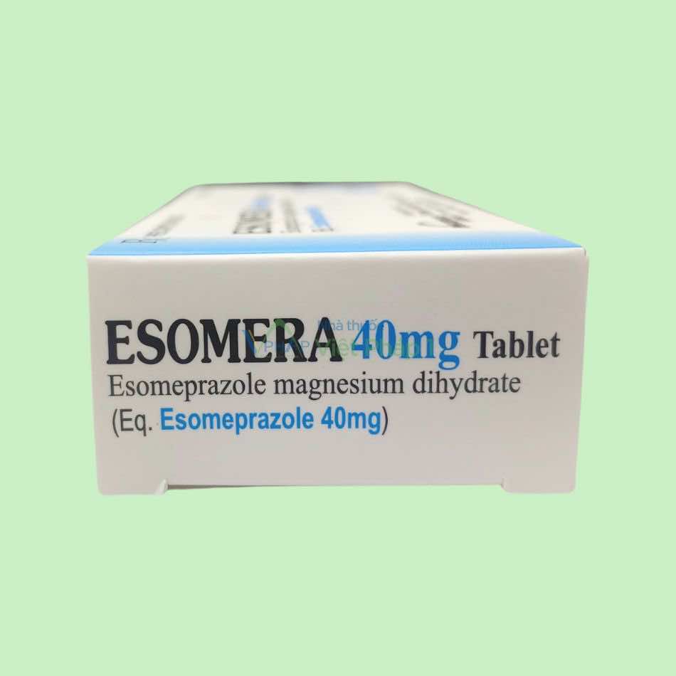 Hình ảnh mặt trên hộp thuốc Esomera 40mg