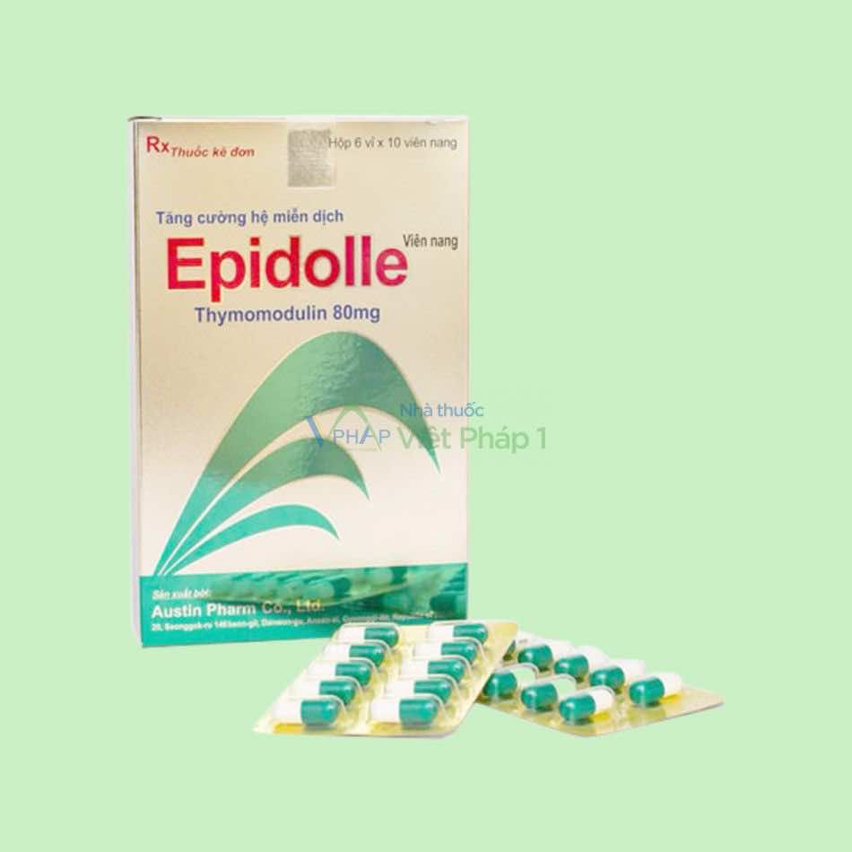 Hình ảnh hộp và vỉ thuốc Epidolle 80mg