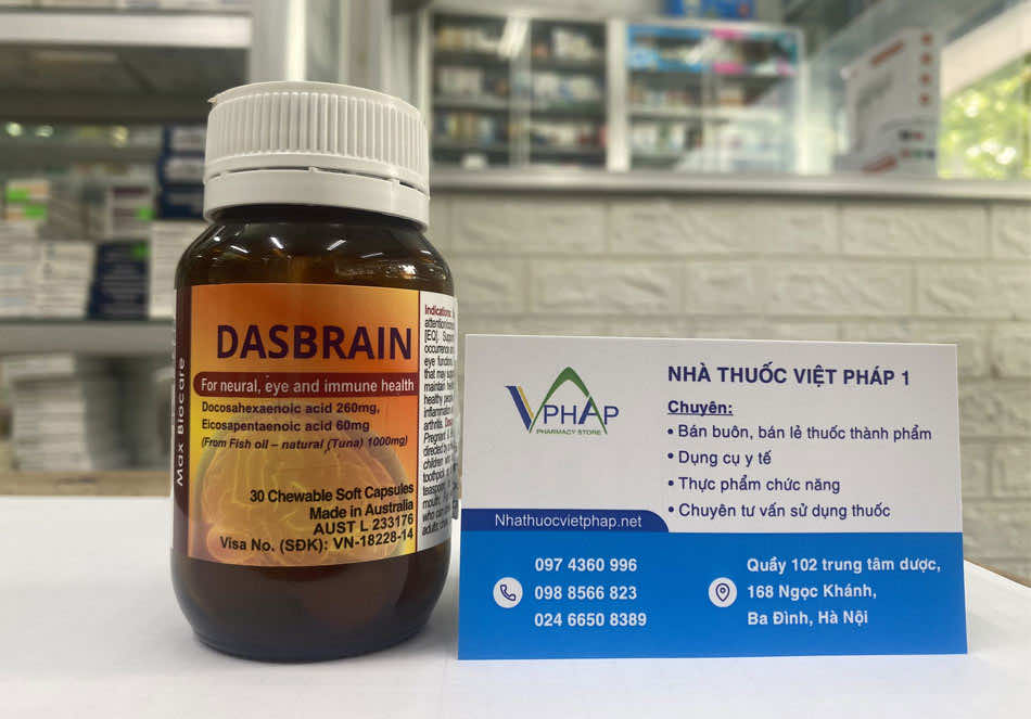 Mua thuốc Dasbrain chính hãng tại nhà thuốc Việt Pháp 1