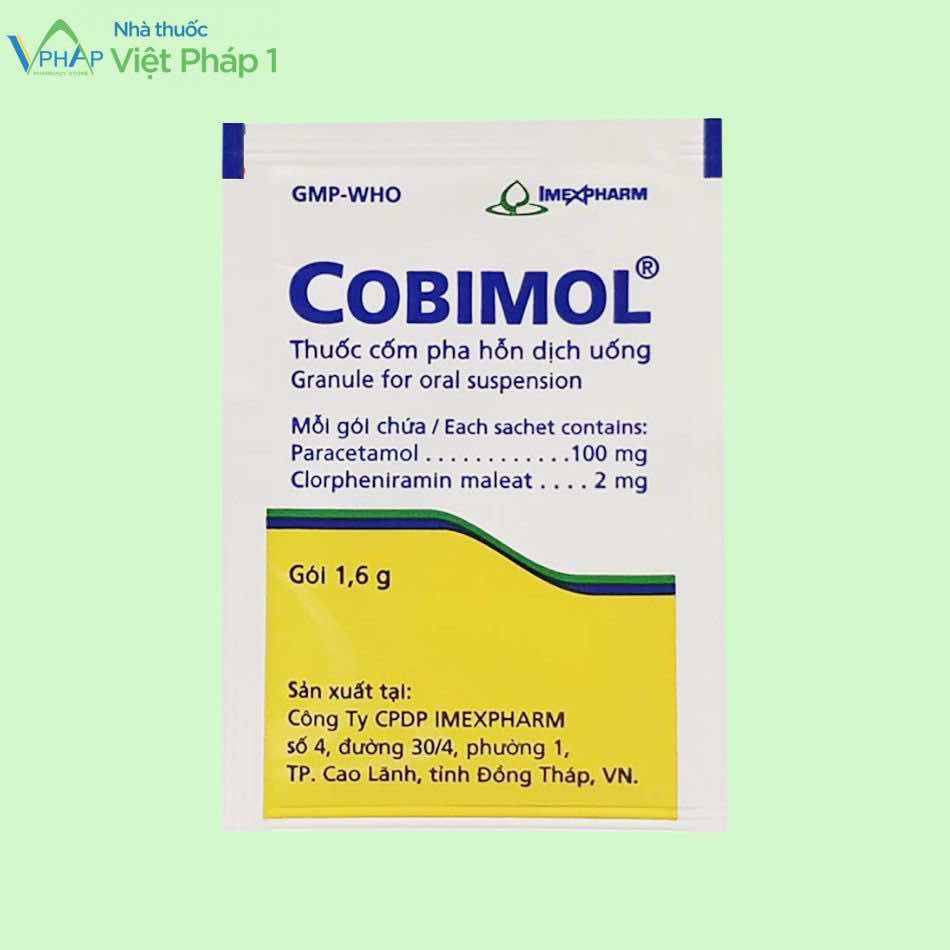 Gói thuốc Cobimol 1,6g