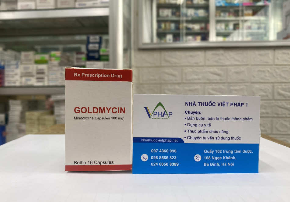 Goldmycin hiện đang được bán tại Nhà thuốc Việt Pháp 1