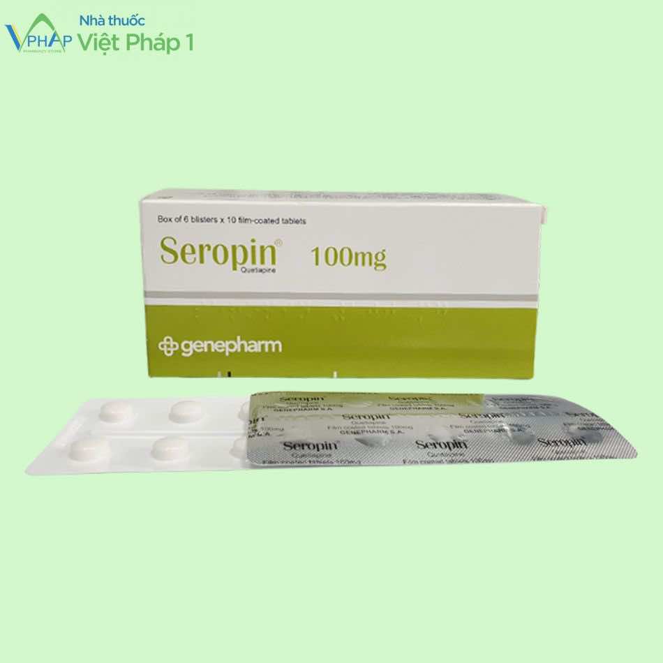 Hộp và vỉ thuốc Seropin 100mg