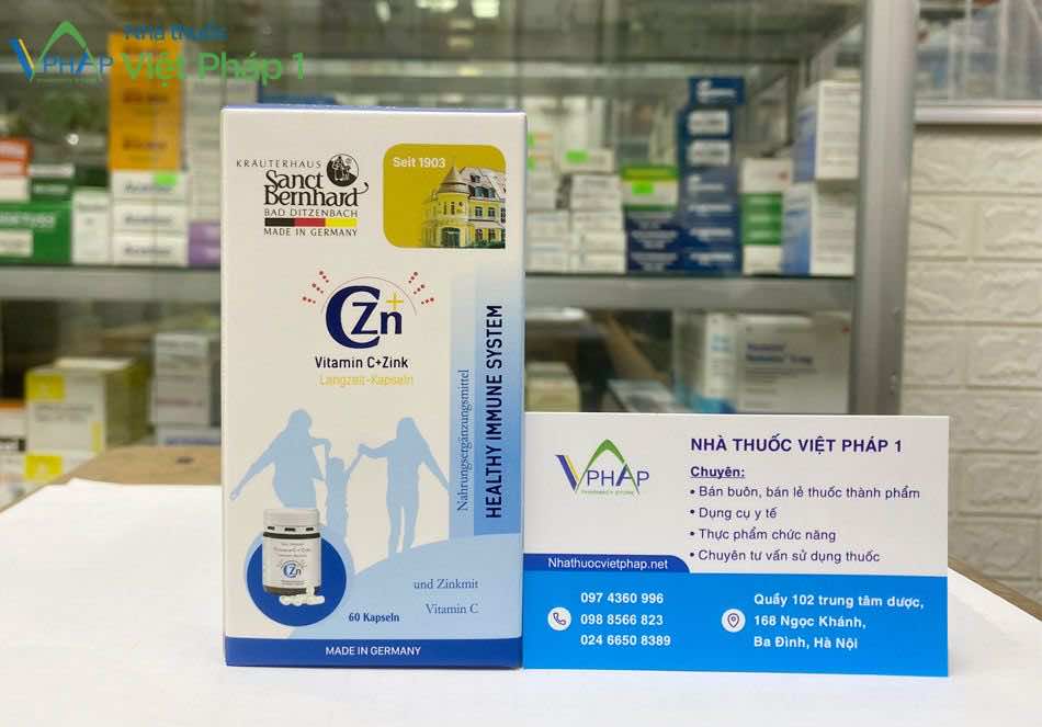 Mua Vitamin C + Zink chính hãng tại Nhà thuốc Việt Pháp 1