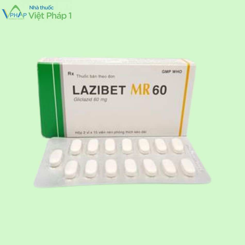 Hình ảnh hộp thuốc Lazibet MR 60