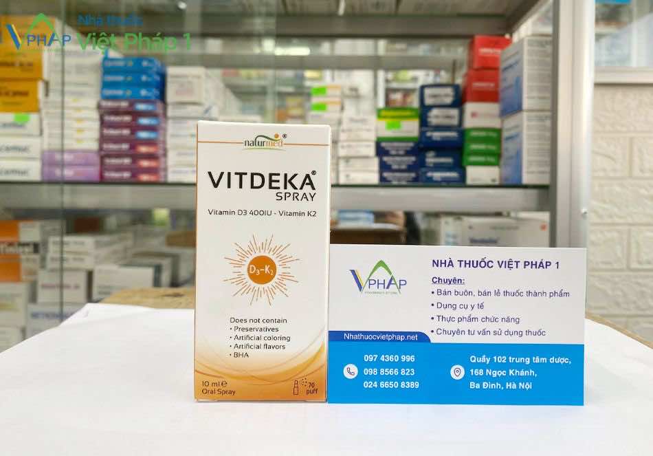 Mua Vitdeka Spray chính hãng tại Nhà thuốc Việt Pháp 1