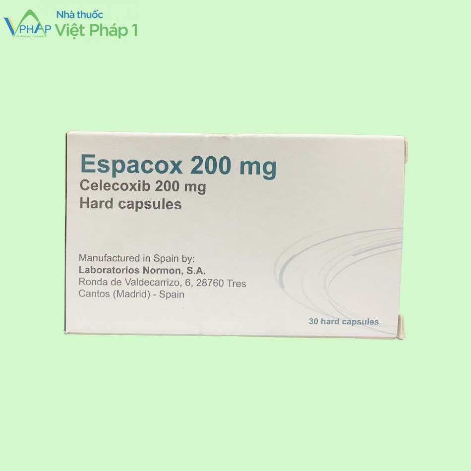 Hộp thuốc Espacox 200mg