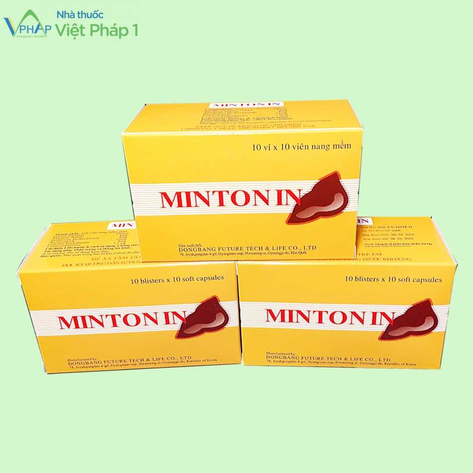 Hình ảnh 3 hộp thuốc Mintonin