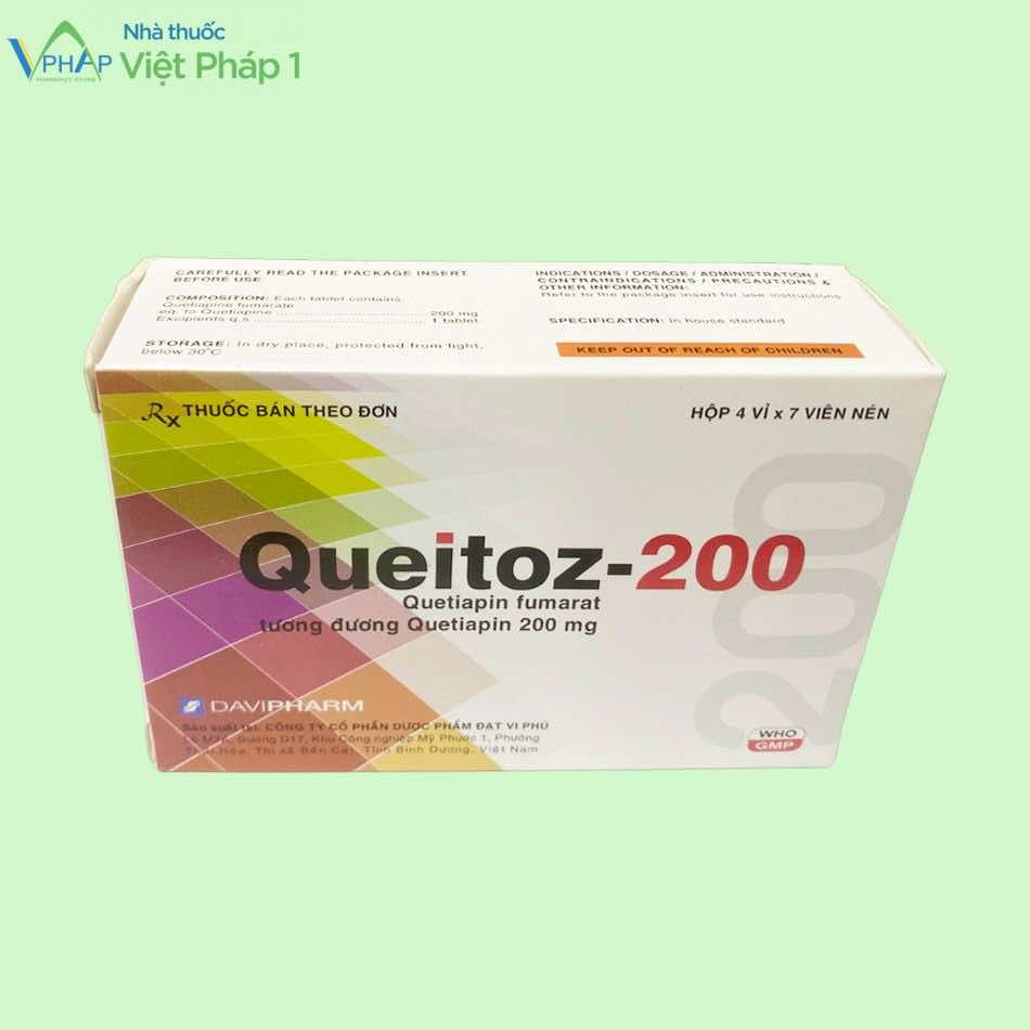 Hình ảnh hộp thuốc Queitoz-200