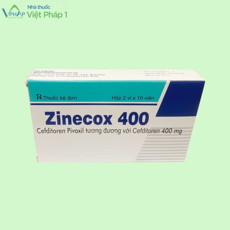 hộp thuốc Zinecox 2 vỉ x 10 viên