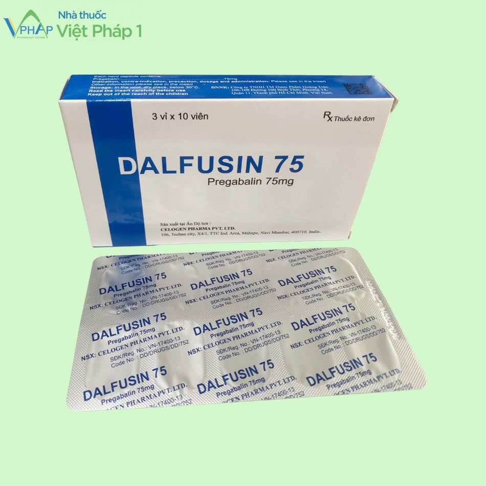 Hộp và vỉ thuốc Dalfusin 75
