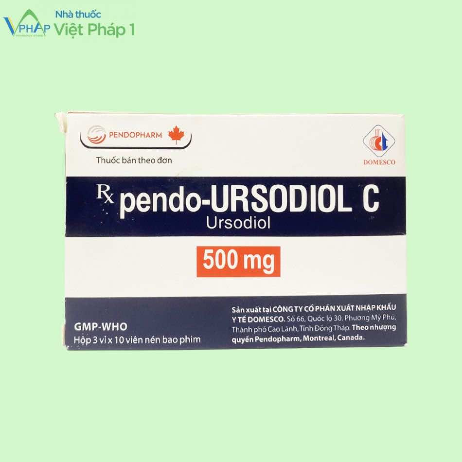 Mặt trước hộp thuốc pendo-URSODIOL C