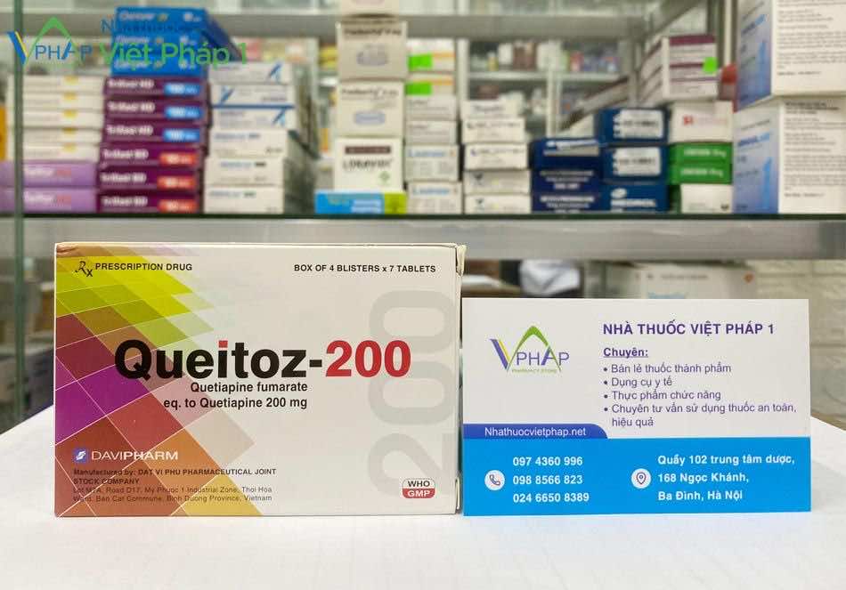 Mua thuốc Queitoz-200 chính hãng tại Nhà thuốc Việt Pháp 1