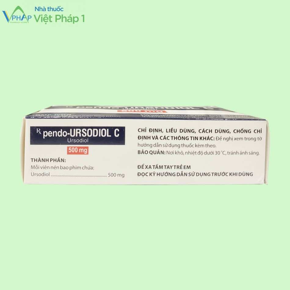 Thành phần thuốc pendo-URSODIOL C