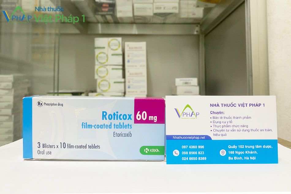 Thuốc Roticox 60 bán tại Nhà thuốc Việt Pháp 1