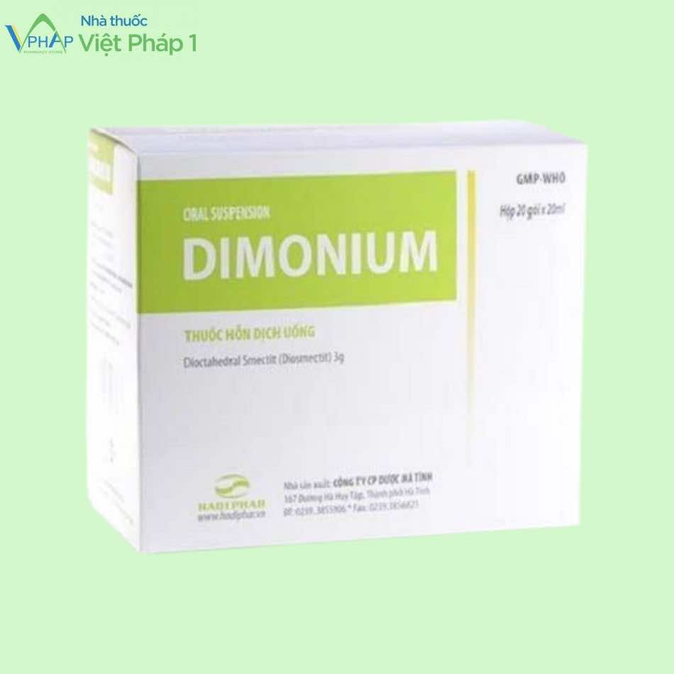 Hình ảnh hộp thuốc Dimonium