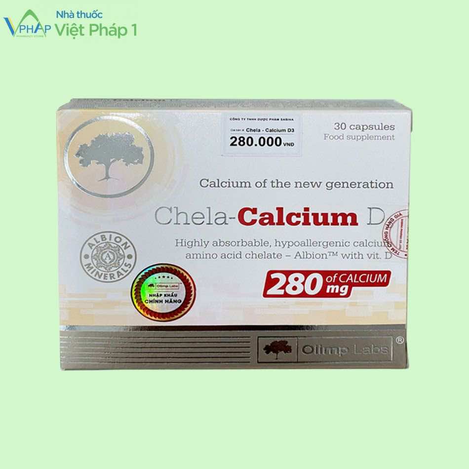 Hình ảnh hộp sản phẩm Chela - Calcium D3