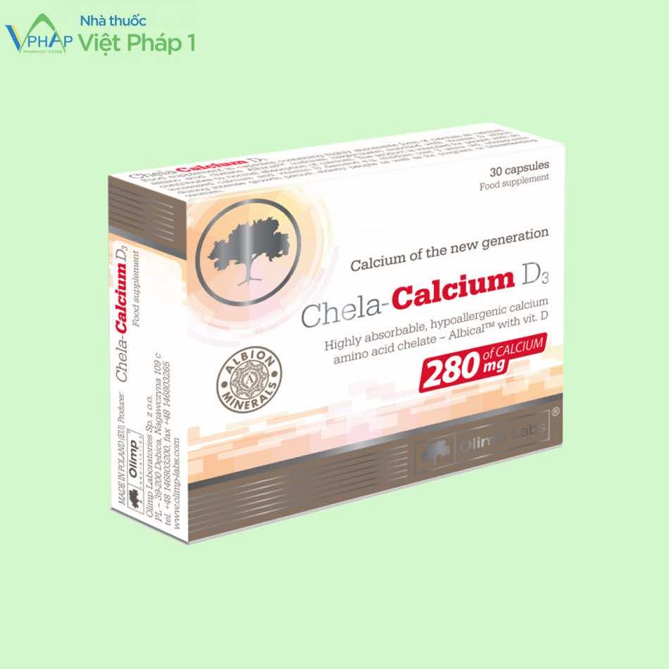 Hình ảnh hộp sản phẩm Chela - Calcium D3 chính hãng