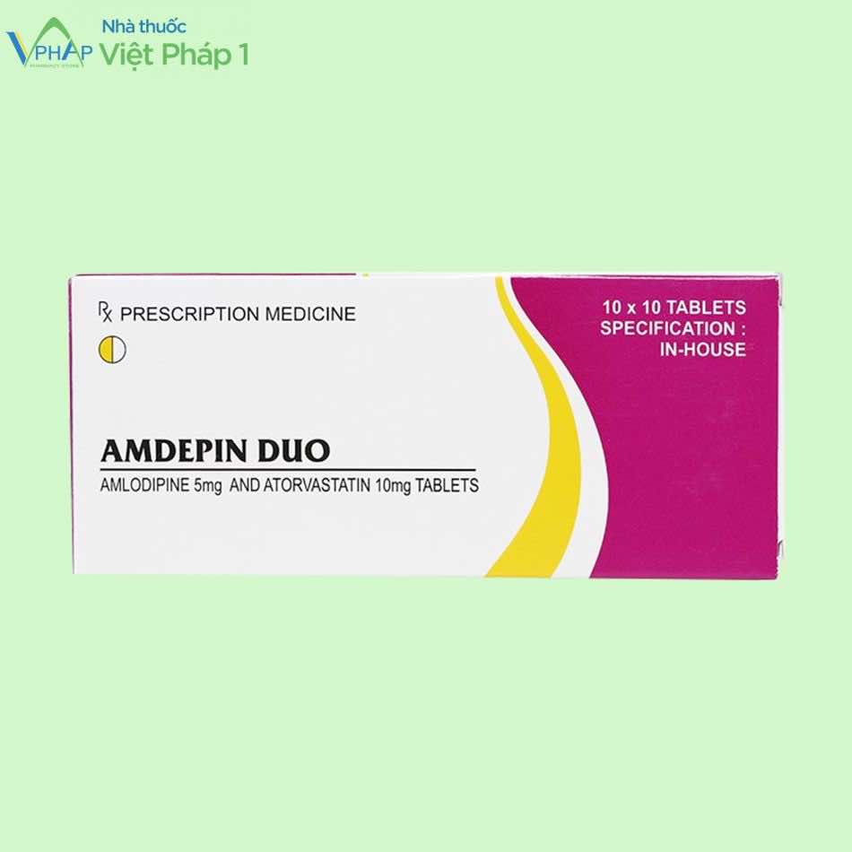 Hộp thuốc Amdepin Duo 5mg+10mg