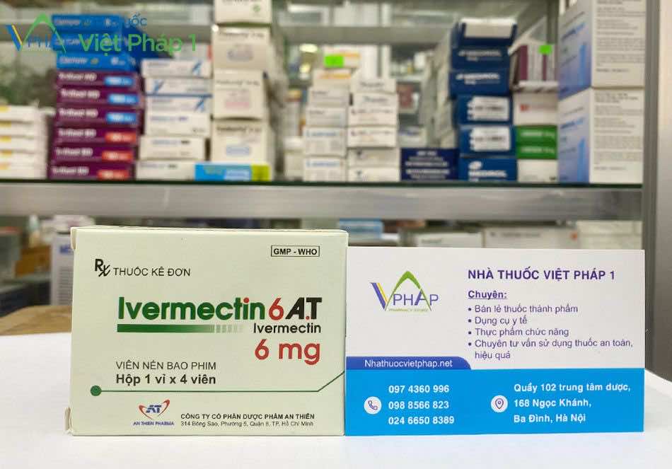 Mua Ivermectin 6 A.T chính hãng tại Nhà thuốc Việt Pháp 1