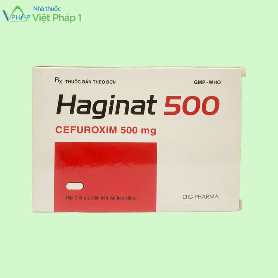 Hình ảnh hộp thuốc Haginat 500