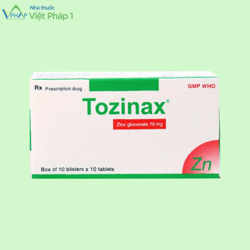 Tozinax Zinc gluconate 70mg