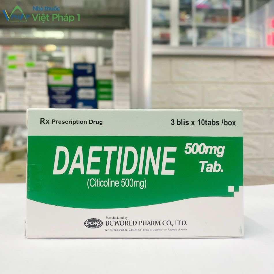 Thuốc Daetidine 500mg được chụp tại Nhà thuốc Việt Pháp 1