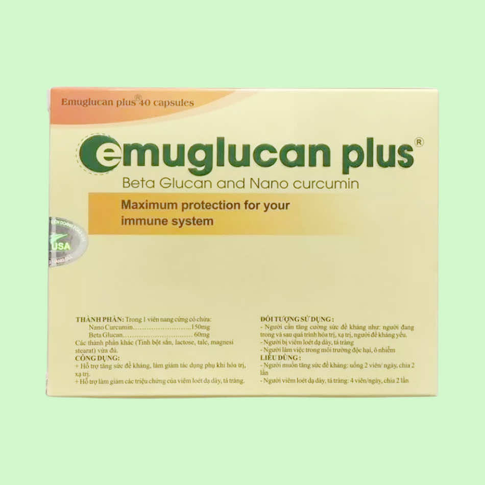 Sản phẩm chăm sóc sức khỏe Emuglucan Plus