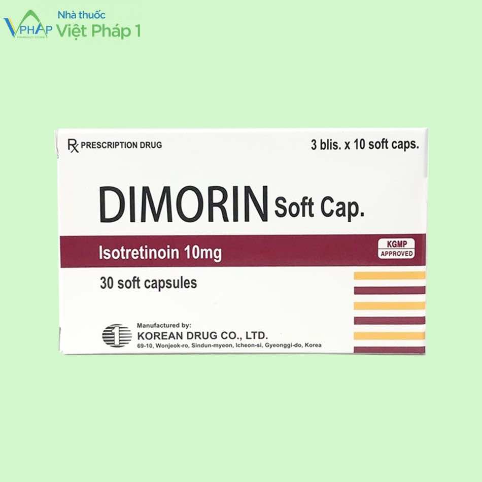Hình ảnh hộp thuốc Dimorin soft cap