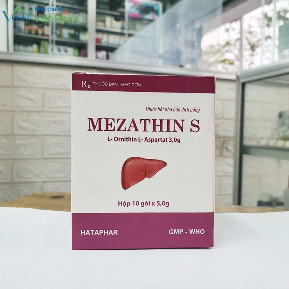 Hộp Mezathin S chụp tại nhà thuốc Việt Pháp 1