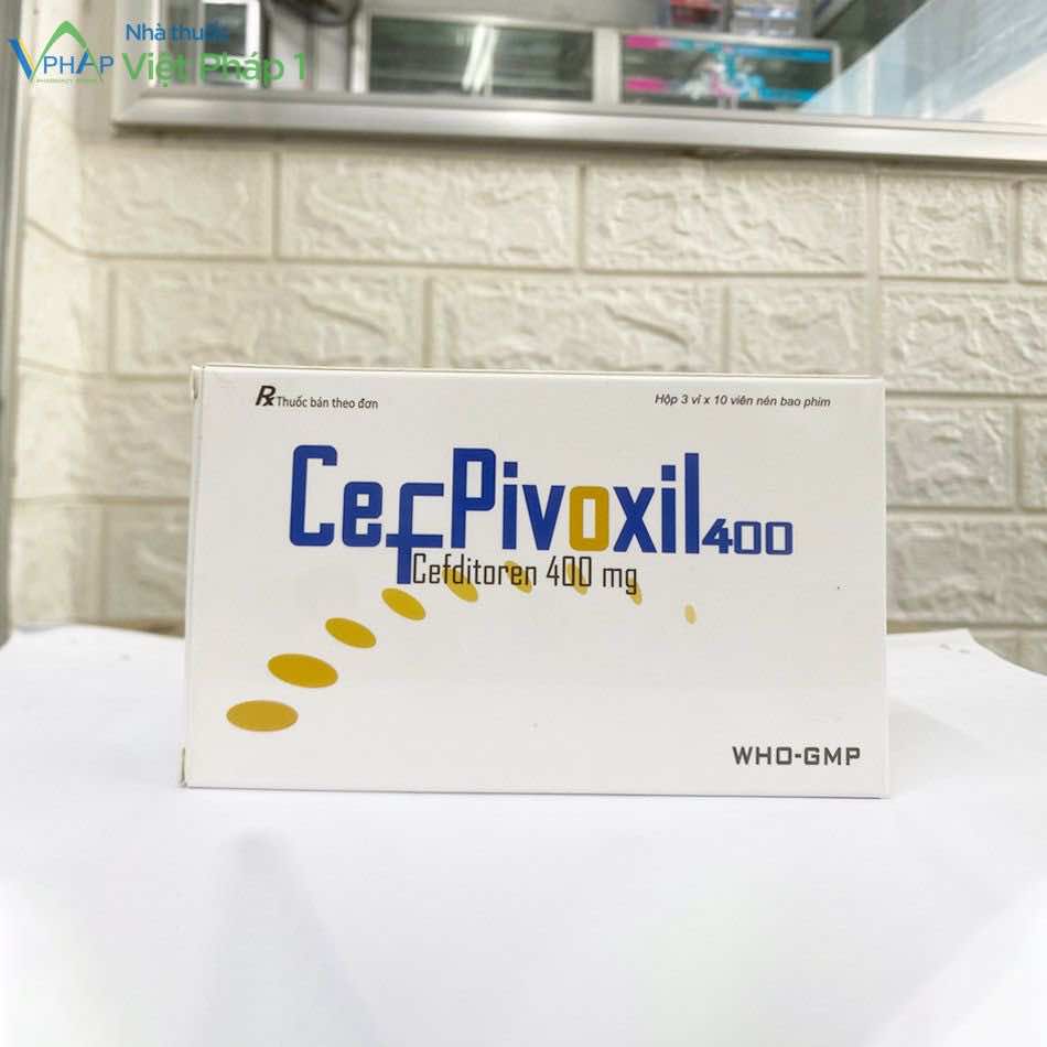Thuốc kháng sinh Cefpivoxil 400mg được chụp tại Nhà thuốc Việt Pháp 1