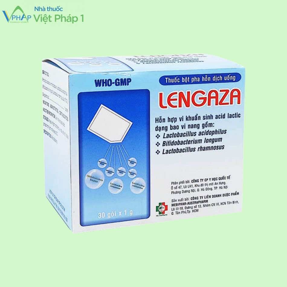 Hộp thuốc Lengaza gồm 30 gói
