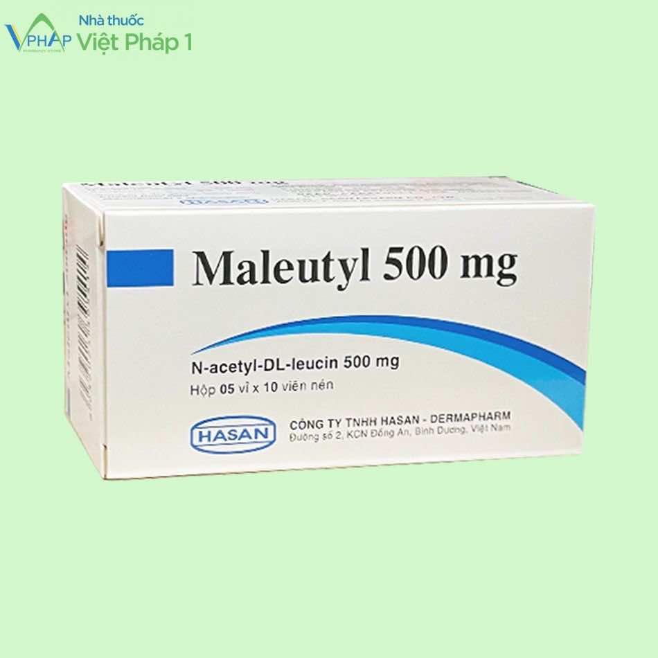 Hình ảnh hộp thuốc Maleutyl 500mg