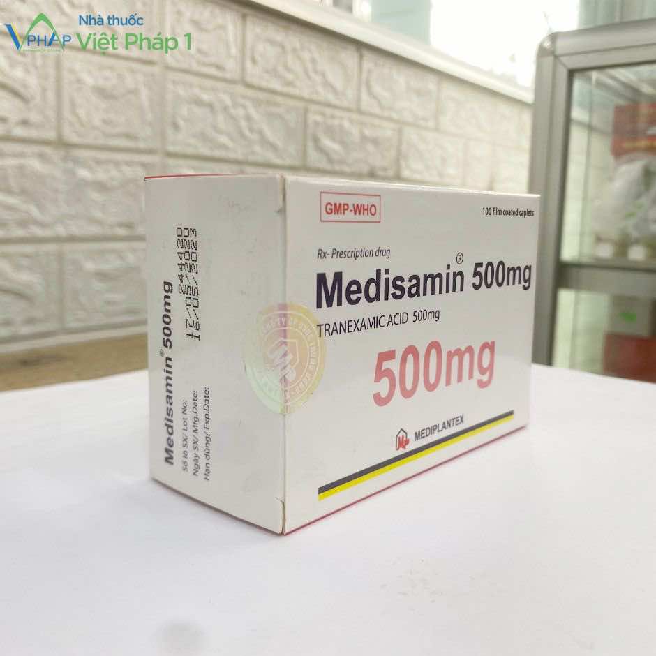 Hình ảnh hộp thuốc Medisamin 500mg