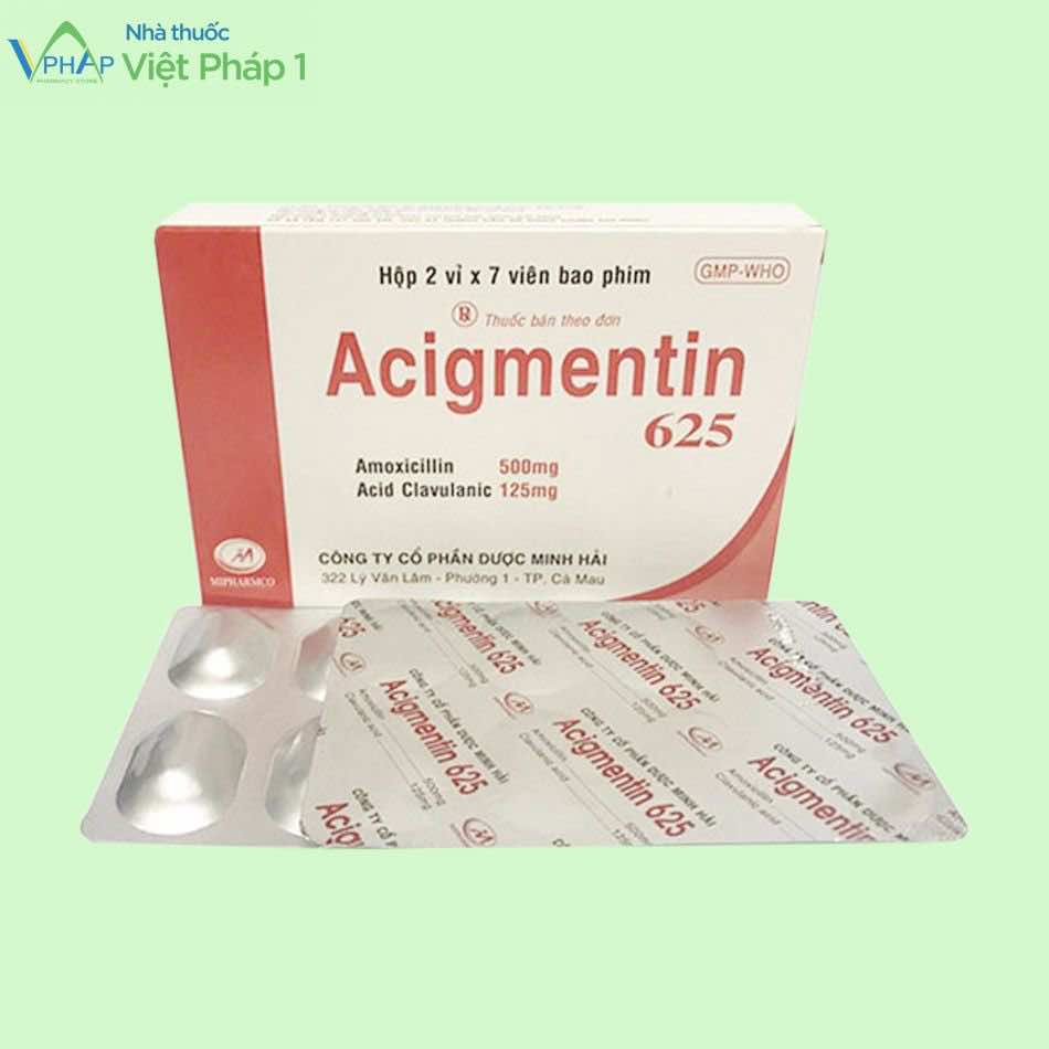 Thuốc Acigmentin 625 trị nhiễm khuẩn