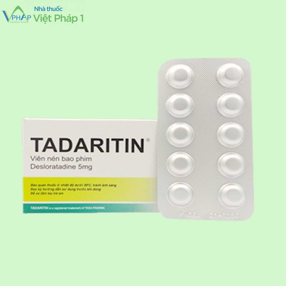 Hộp và vỉ thuốc Tadaritin 5mg