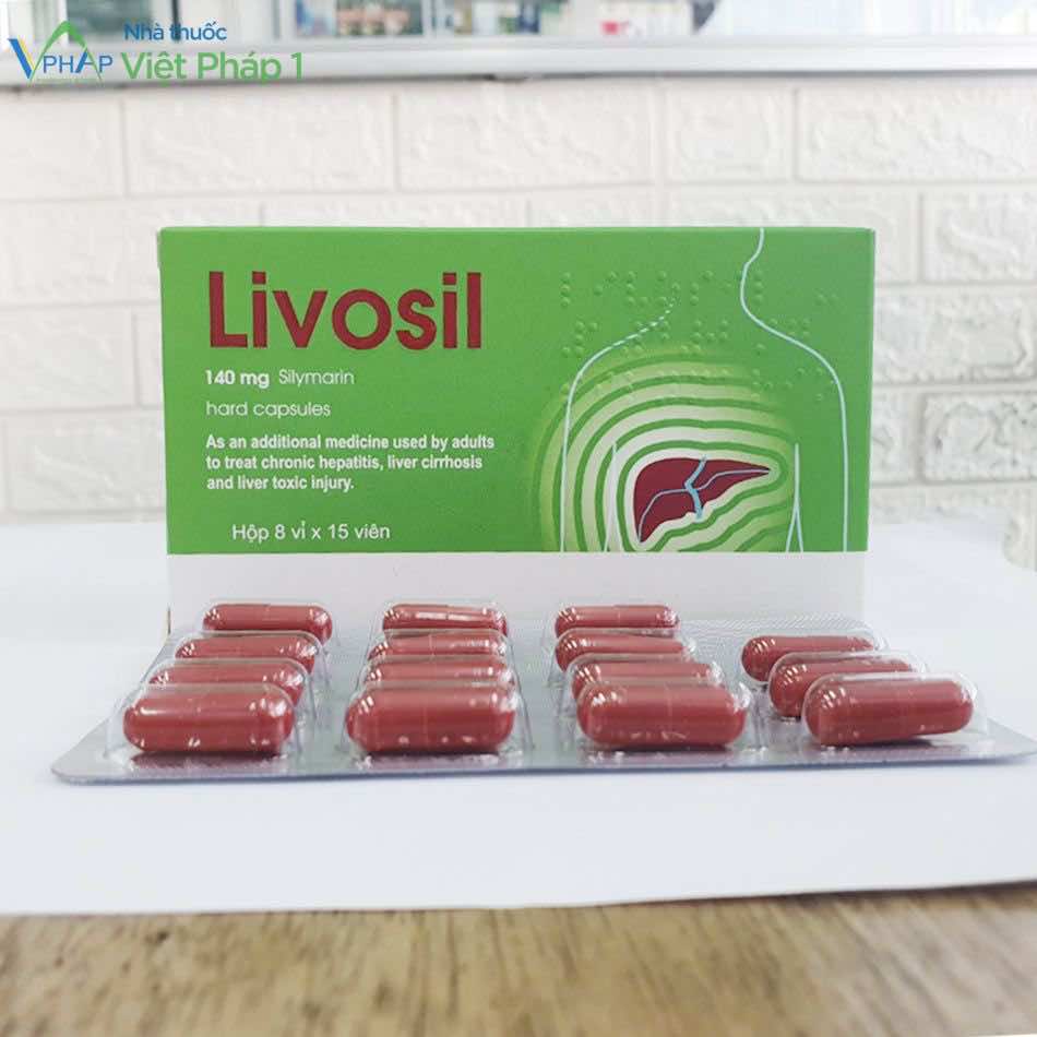 Hộp và vỉ thuốc Livosil 140mg