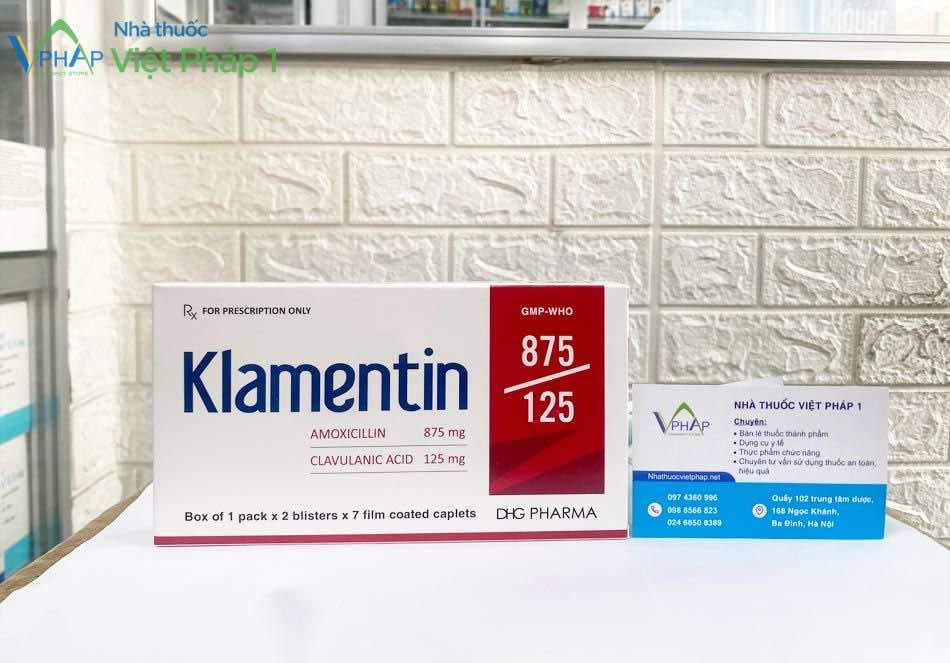 Thuốc Klamentin 875/125 được bán tại Nhà thuốc Việt Pháp 1