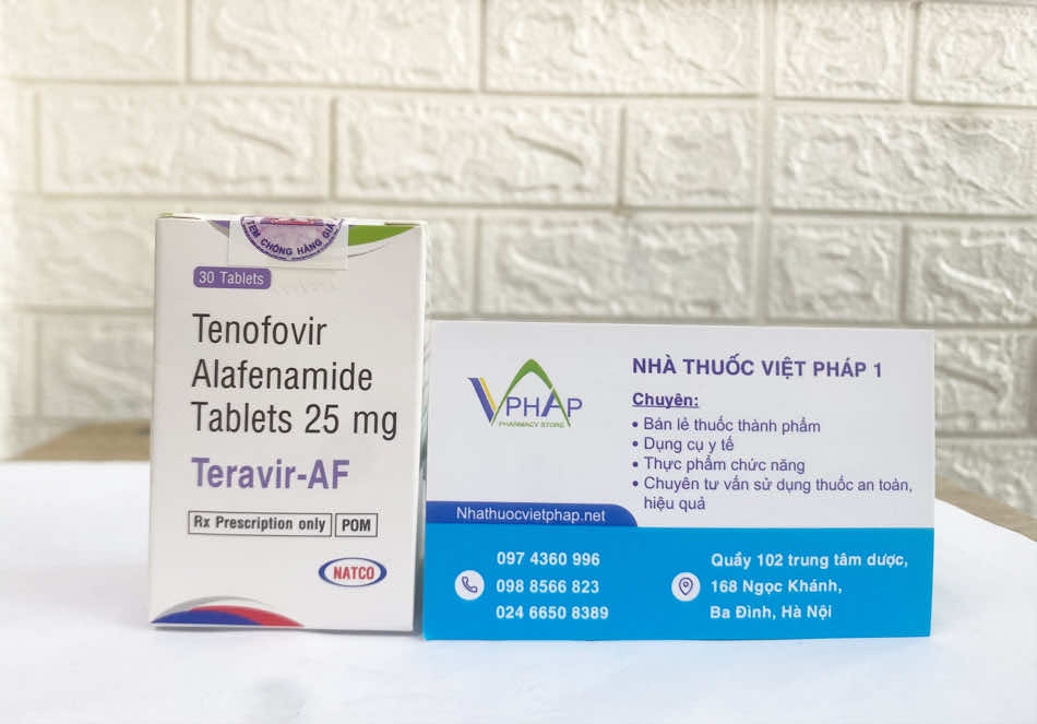 Mua thuốc Teravir AF chính hãng tại Nhà thuốc Việt Pháp 1