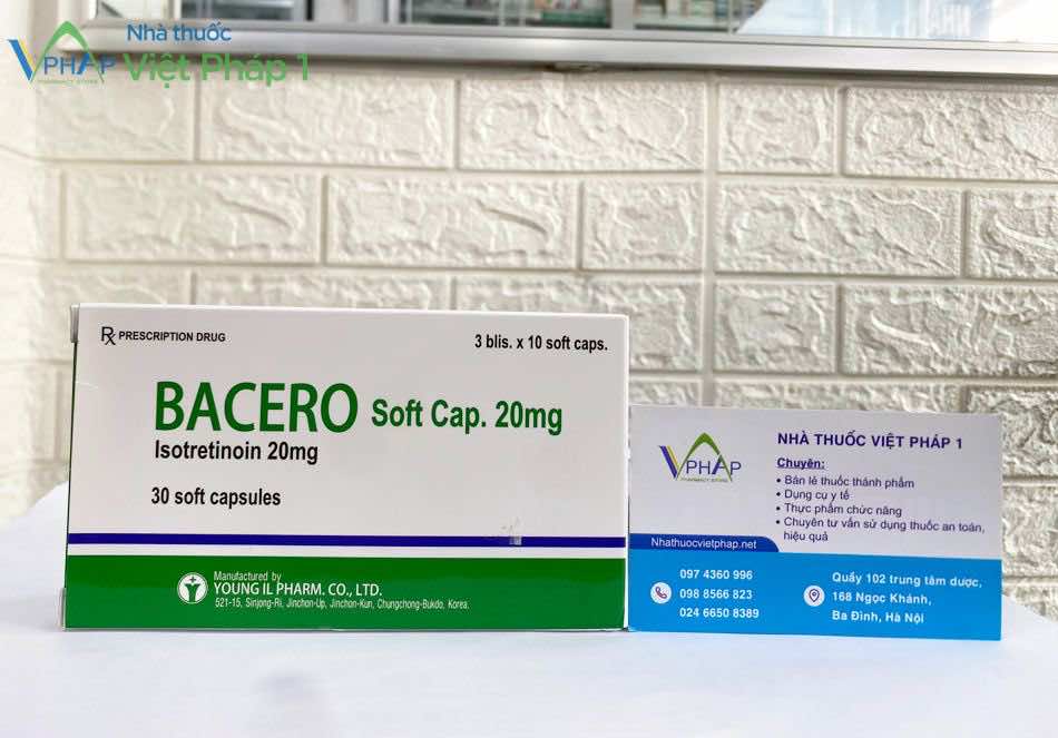 Thuốc Bacero 20mg được bán tại Nhà thuốc Việt Pháp 1