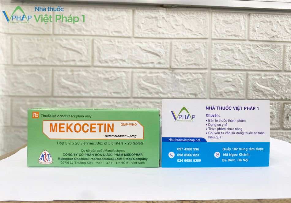 Thuốc Mekocetin được bán tại Nhà thuốc Việt Pháp 1