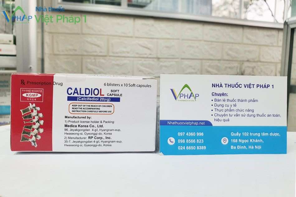 Mua thuốc Caldiol chính hãng tại Nhà thuốc Việt Pháp 1