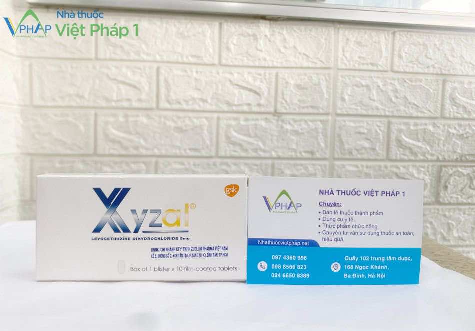 Xyzal 5mg đang được bán tại Nhà thuốc Việt Pháp 1