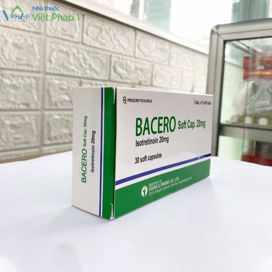 Hình ảnh Bacero 20mg hộp 30 viên được chụp tại Nhà thuốc Việt Pháp 1